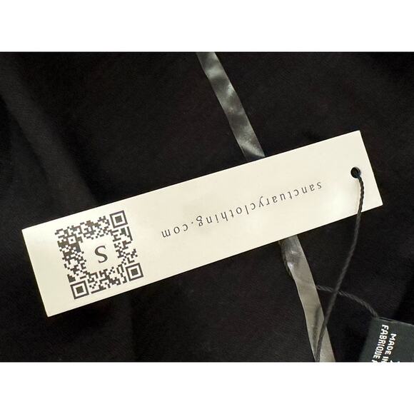 Sanctuary Black Buttoned Front Tied Sleeveless Knit Top Size XL - Picture 5 of 11